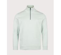 BOSS Mens Regular Fit Zetrust Quarter Zip Sweatshirt - Colour: 446 Turquoise/Aqua - Size: Medium