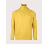 BOSS Mens Quarter Zip Zetrust Sweatshirt - Colour: 721 Medium Yellow - Size: Large