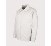 BOSS Mens Relaxed Fit Pe Twist Lightweight Overshirt - Colour: 070 Open Grey - Size: Medium