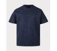 BOSS Mens Relaxed Fit Tile T-Shirt - Colour: 404 Dark Blue - Size: Medium