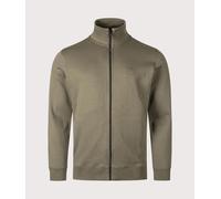 BOSS Mens Relaxed Fit Zestart Zip Through Sweatshirt - Colour: 342 Open Green - Size: XXL