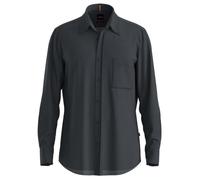 BOSS Relegant Shirt Linen Navy Blue Dark Blue size XXL