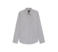 BOSS Mens Relegant 6 Regular-fit Shirt in Stretch-Cotton Dobby