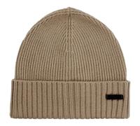 BOSS Men's Ribbed Hat In Virgin Wool Fati 50495306 275 Sand Color