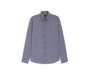 BOSS Mens Rickert M Button-Down Regular-fit Shirt in Oxford Cotton