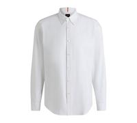 BOSS Men's Rickert M Regular-Fit Oxford Cotton Shirt White