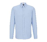 BOSS Mens Rickert Oxford Shirt Open Blue OPEN BLUE-460 L