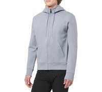 BOSS Mens Saggy Full Zip Hoodie With Adjustable Drawstring Dark Grey XL