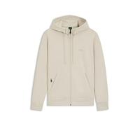 BOSS Mens Saggy Logo-print zip-up hoodie in stretch cotton