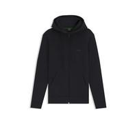 BOSS Mens Saggy Logo-Print Zip-up Hoodie in Stretch Cotton
