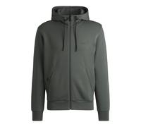 Boss Mens Saggy Zip-Up Hoodie in Grey Cotton - Size Medium