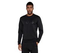 BOSS Men's Salbo Tape Logo Sweatshirt, Black 1, XXL