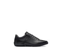 BOSS Male Saturn_Lowp_lux4 A_N Sneaker Black 12 UK