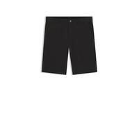 BOSS Mens Schino-Slim-Short ST Slim-fit Regular-Rise Shorts in Stretch Cotton Black