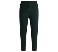 BOSS Mens Sestart Cotton Terry Logo Patch Jogging Bottoms, Open Green350., XXL