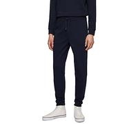 BOSS Mens Sestart Cotton-Terry Tracksuit Bottoms with Logo Patch