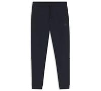 Hugo Boss Men's Tracksuit Bottoms Sestart Cotton-Terry with Logo Patch Dark Blue M