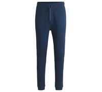 BOSS Mens Sestart Cotton-Terry Tracksuit Bottoms with Logo Patch