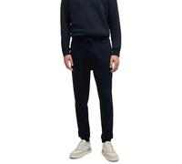 BOSS Mens Sestart Cotton-Terry Tracksuit Bottoms with Logo Patch