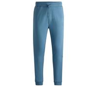 BOSS Mens Sestart Cotton-Terry Tracksuit Bottoms with Logo Patch