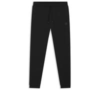 BOSS Mens Sestart Cotton-Terry Tracksuit Bottoms with Logo Patch Black