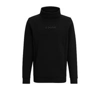BOSS Mens Setwyn Embossed-logo relaxed-fit sweatshirt with high collar Black