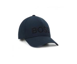 BOSS Mens Sevile Logo Cap, Navy Blue Hat NAVY O/S