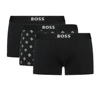 BOSS Men's Short Boxers In Stretch Cotton Pack Of Three 50549832 Black