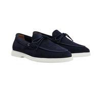 Boss Mens Sienne Cow Leather Moccasins - Dark Blue - Dark Blue - 6 UK