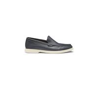 BOSS Mens Sienne Loaf Suede Loafers with Embossed Logo Size