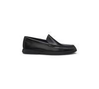 BOSS Leather moccasins with embossed logo - Style Sienne_Mocc_bu, 50557667 Black 5