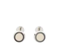 Boss Mens Simony Polished Business Cufflinks - White - One Size - White - 100% Mixed