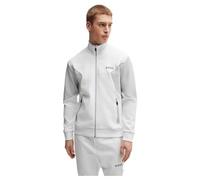 BOSS Mens Skaz 1 Cotton-blend zip-up sweatshirt with 3D-moulded logo