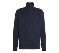 BOSS Mens Skaz Cotton Blend Zip-Up Sweatshirt, Dark Blue DARK BLUE XXL