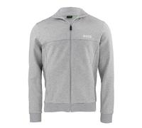 BOSS Mens Skaz Cotton Blend Zip-Up Sweatshirt, Light Grey LIGHT GREY XL