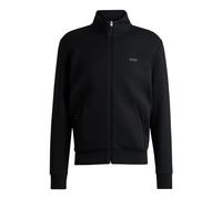 BOSS Mens Skaz Logo-print zip-up sweatshirt in stretch cotton