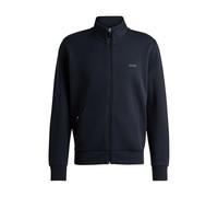 BOSS Mens Skaz Logo-Print Zip-up Sweatshirt in Stretch Cotton