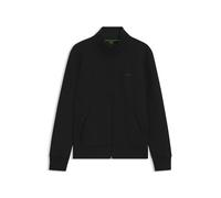 BOSS Zip-up sweatshirt in stretch cotton with hidden pocket - Style Skaz, 50506152 Black S