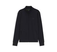 BOSS Mens Skaz Logo-print zip-up sweatshirt in stretch cotton