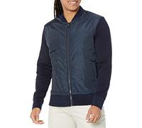 BOSS Mens Skiles 42 Mixed-material zip-up sweatshirt with cotton terry