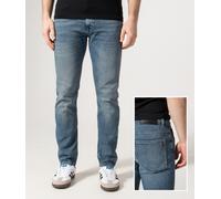 BOSS Mens Delaware BO Pure-Blue Slim-fit Jeans in Comfort-Stretch Denim