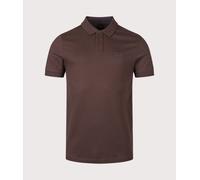 BOSS Mens Slim Fit Passenger Polo Shirt - Colour: 207 Dark Brown - Size: Medium