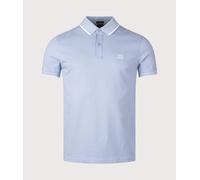 BOSS Mens Slim Fit Passertip Polo Shirt - Colour: 470 Open Blue - Size: XXL