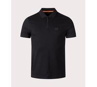 Men's Boss Passerzip Zip Neck Polo - Black - Size: 42/Regular/36/37