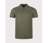 BOSS Mens Slim Fit Passerzip Polo Shirt - Colour: 325 Bright Green - Size: XXL