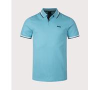 BOSS Mens Slim Fit Paul Polo Shirt - Colour: 453 Light/Pastel Blue - Size: Large