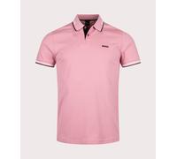BOSS Mens Slim Fit Paul Polo Shirt - Colour: 696 Open Pink - Size: Large Large