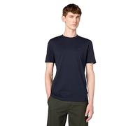 BOSS Men's Small Logo Cotton Crewneck T-Shirt, Basic Navy, XL