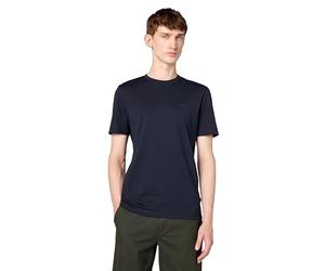 BOSS Men's Small Logo Cotton Crewneck T-Shirt, Basic Navy, XL