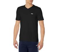 BOSS Men's Small Logo Cotton Vneck Short Sleeve Tshirt, Black Cloud, 3XL